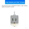 10Pcs DC Motor 1-6V Electric Motor with Holder 130 Motor Round Shaft Micro Mini Motor for Robotics Projects, RC Boat DIY Airplane Car, Science Experiments view 4