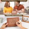 10,000 Savings Challenge BoxCash Vault Wooden Savings BoxCash Saver BoxCoin Counter Piggy BankWooden Piggy Bank Coin Bank with Counting Target,Wooden Coin Bank for Boys and Girls view 2