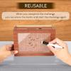 10,000 Savings Challenge BoxCash Vault Wooden Savings BoxCash Saver BoxCoin Counter Piggy BankWooden Piggy Bank Coin Bank with Counting Target,Wooden Coin Bank for Boys and Girls view 3