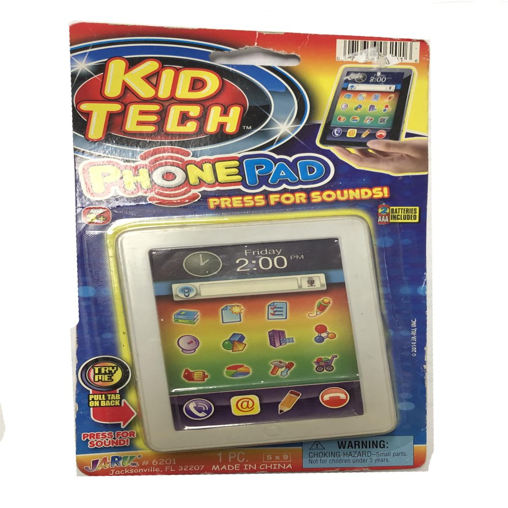 Generic Kid Tech Phone Pad, Press for Sounds, for Ages 3 and Up, Small