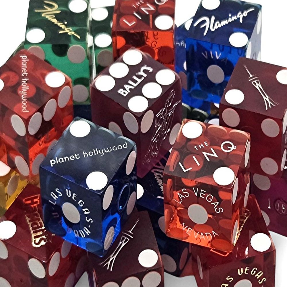Cyber-Deals Las Vegas Boulevard The Strip Casino Craps Dice Pairs Bundles (3 Pairs (6 Dice))