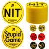 RUNNING HOT 10 Pcs Nit Button Set for Texas Hold'em & Omaha Poker Chips Set for The Stand-Up Game Stupid Game Poker Accessories Texas Holdem Poker Set (Round Yellow) view 1