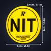 RUNNING HOT 10 Pcs Nit Button Set for Texas Hold'em & Omaha Poker Chips Set for The Stand-Up Game Stupid Game Poker Accessories Texas Holdem Poker Set (Round Yellow) view 2