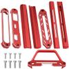 ShareGoo Metal Transmitter Screen Protector Frame Holder & Base Bracket Protective Compatible with Flysky Noble NB4 Transmitter Remote Control (Red) view 2