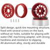All Aluminum 2.6 Inch Beadlock Wheel Rims Wheel Hub 2pcs for Crawler RC TRX-4 TRX6 SCX10 D90 Redcat Gen8 Gen7 12mm Hex and 17mm Hex view 4