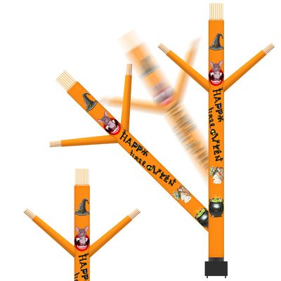 8ft Inflatable Air Waving Tube Dancer with Blower Set, Inflate Blow Up Arm Flying Puppet with Air Blower Decorative for Halloween Birthday Xmas Decor (Halloween Pot)