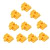 CoudarTitie Wooden Railway Track Adapter Pack for Train Sets, Yellow view 1