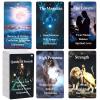 BQLXBABLT Unique Tarot Cards for Beginners with Meanings on Them 78PCS Divine Twin Flame Oracle Tarot Deck Set with Elements and Message on Them for Energy Life Love time Spiritual Journey and Career view 1