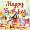 Red Glitter Happy Birthday Banner Sign, Birthday Garland Wall Door Banners Flag for Women Men Boys Girls Party Backdrop Decorations view 3
