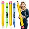 4 Pieces Giant Inflatable Crayon Pencil Balloon Set Back to Party Decoration for Room Playground Indoor Outdoor Birthday Party Theme Party Decoration Available view 1