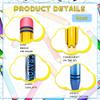 4 Pieces Giant Inflatable Crayon Pencil Balloon Set Back to Party Decoration for Room Playground Indoor Outdoor Birthday Party Theme Party Decoration Available view 3