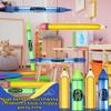 4 Pieces Giant Inflatable Crayon Pencil Balloon Set Back to Party Decoration for Room Playground Indoor Outdoor Birthday Party Theme Party Decoration Available view 4