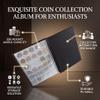 AUNMAS Specie Collection Holder, 250 Pockets Specie Album 10 Pages Specie Book Supplies for Pennies Quarters Badges Stamp (Black) view 2