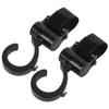 Pack of 2 Rotating Multifunctional Pram Hooks, Universal Toy Bag Pram Hooks (2 Pieces) view 1