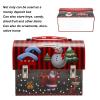 NOENNULL Safe Christmas Piggy Bank, Stainless Steel, Safe Pressure Storage, Candy Box, Money Box with Iron Buckle Handle, Adults and view 2