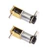2Pcs DC 12V 381RPM 3x8mm Single Shaft N20 Worm Motor with Encoder, 3-12V 4-381RPM Suitable for DIY RC Toys and Automation (12-381) view 1