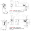 2Pcs DC 12V 381RPM 3x8mm Single Shaft N20 Worm Motor with Encoder, 3-12V 4-381RPM Suitable for DIY RC Toys and Automation (12-381) view 2