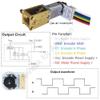 2Pcs DC 12V 381RPM 3x8mm Single Shaft N20 Worm Motor with Encoder, 3-12V 4-381RPM Suitable for DIY RC Toys and Automation (12-381) view 4