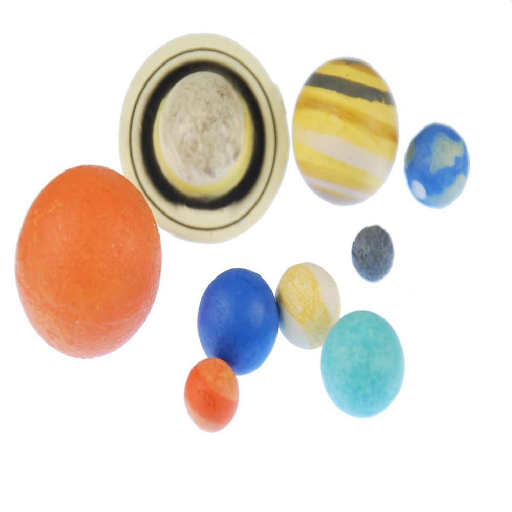 9 x Solar System Planet Figures Monoblocks Set Planet Mars Saturn Jupiter