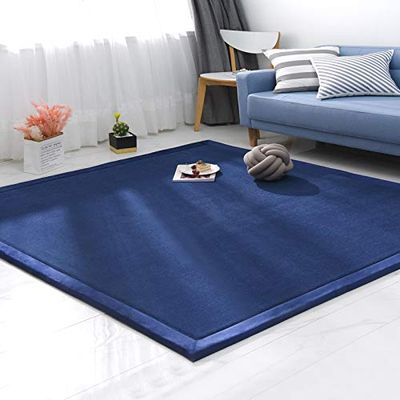 Dmkjdzsw Coral Velvet MatArea Rugs,Yoga Mat Exercise Pads,children'sLarge Foldable Play Mat, Extra Soft Activity Floor Mat Playroom Bedroom-B-150 * 200cm