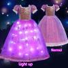 Acecharming Light Up Princess Costumes for Girls Halloween Costume Dress up Girls Fancy Dress for Kids Cosplay Halloween Pageant view 4
