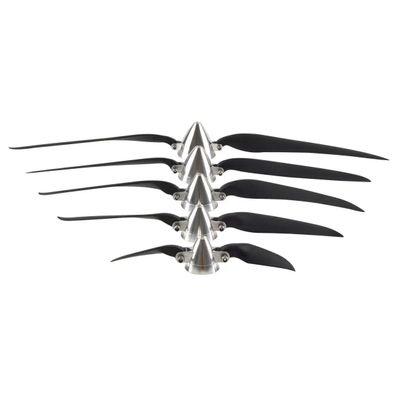 DIY Model 6"-18.5" Folding Propeller with Aluminum Fairing Cover Metal Paddle Spinner for RC Glider Fixed-Wing Foldable Props (10x8 D33xH30mm 4.0)