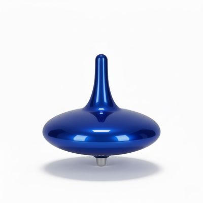 Hautech Electric Spinning Top, 6+ Hours Endless Spinning, LED Light Show, the Dreamer Spinning Top for Focus, Calm & Creativity, Timer-Enabled Design, Unique Gift for Adults (Stability Blue)