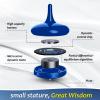Hautech Electric Spinning Top, 6+ Hours Endless Spinning, LED Light Show, the Dreamer Spinning Top for Focus, Calm & Creativity, Timer-Enabled Design, Unique Gift for Adults (Stability Blue) view 3