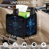 Car Organizer Back Seat Boho Car Seat Back Hanging Bag PU Leather Backseat Car Organizer Foldable Car Seat Storage Bag Car Accessories view 3