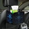 Car Organizer Back Seat Boho Car Seat Back Hanging Bag PU Leather Backseat Car Organizer Foldable Car Seat Storage Bag Car Accessories view 4