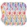 Nesatuwa 2 Pack Cotton Watercolor Flowers Baby Muslin Burp Cloths,Absorbent Soft Burping Clothes Baby Washcloths for Baby Boys and Girls view 2