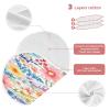 Nesatuwa 2 Pack Cotton Watercolor Flowers Baby Muslin Burp Cloths,Absorbent Soft Burping Clothes Baby Washcloths for Baby Boys and Girls view 4