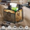 Car Organizer Back Seat Cute Animal Sloth Car Seat Back Hanging Bag PU Leather Backseat Car Organizer Foldable Car Seat Storage Bag Car Accessories view 3