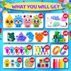 107Pcs Party Favors for Kids, Bulk Fidget Toy Pack, Prizes Box Toys for Kids Classroom, Treasure Box Toys Goodie Bag Pinata Stuffers for Kid 4-8, Birthday Gift, Classroom Prizes, Treasure Chest view 2
