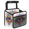 Car Organizer Back Seat Mandala Eye Car Seat Back Hanging Bag PU Leather Backseat Car Organizer Foldable Car Seat Storage Bag Car Accessories view 1
