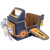 TOYANDONA Wearable Cardboard Airplane Toy Boy Outfit Dress Toddler Airplane Costume Cardboard Making Air Plane Interactive Toy DIY Aircraft (Blue) view 1