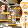 100pcs Circus Stickers Bulk Cute Cartoon Stickers Clown Sticker Waterproof Vinyl Stickers Scrapbooking Sticker for Water Bottle Laptop Circus Theme Party Decorations Teacher Students view 4