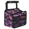 Flower Dinosaurs Car Organizer Back Seat Car Seat Back Hanging Bag PU Leather Backseat Car Organizer Foldable Car Seat Storage Bag Car Accessories view 1