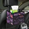 Flower Dinosaurs Car Organizer Back Seat Car Seat Back Hanging Bag PU Leather Backseat Car Organizer Foldable Car Seat Storage Bag Car Accessories view 4