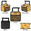 Yellow Flowers Car Organizer Back Seat Car Seat Back Hanging Bag PU Leather Backseat Car Organizer Foldable Car Seat Storage Bag Car Accessories view 2