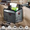 Winter Rose Car Organizer Back Seat Car Seat Back Hanging Bag PU Leather Backseat Car Organizer Foldable Car Seat Storage Bag Car Accessories view 3