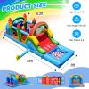25FT Commercial Bounce House for Big Kids, 100% PVC Inflatable Obstacle Course Bounce House for Adults, Heavy Duty Large Bouncer House with Water Slides/950W Blower, Outdoor Party, 25x8x8.2FT view 2