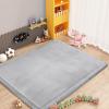 Dmkjdzsw Coral Velvet MatArea Rugs,Yoga Mat Exercise Pads,children'sLarge Foldable Play Mat, Extra Soft Activity Floor Mat Playroom Bedroom-F-100 * 180cm view 1