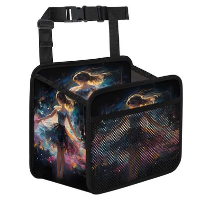 Beautiful Girls Car Organizer Back Seat Car Seat Back Hanging Bag PU Leather Backseat Car Organizer Foldable Car Seat Storage Bag Car Accessories