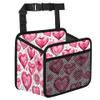 Bling Diamond Car Organizer Back Seat Car Seat Back Hanging Bag PU Leather Backseat Car Organizer Foldable Car Seat Storage Bag Car Accessories view 1