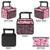 Bling Diamond Car Organizer Back Seat Car Seat Back Hanging Bag PU Leather Backseat Car Organizer Foldable Car Seat Storage Bag Car Accessories view 2