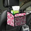 Bling Diamond Car Organizer Back Seat Car Seat Back Hanging Bag PU Leather Backseat Car Organizer Foldable Car Seat Storage Bag Car Accessories view 4