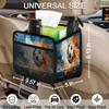 3D Soccer Car Organizer Back Seat Car Seat Back Hanging Bag PU Leather Backseat Car Organizer Foldable Car Seat Storage Bag Car Accessories view 3