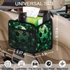3D Football Pattern Car Organizer Back Seat Car Seat Back Hanging Bag PU Leather Backseat Car Organizer Foldable Car Seat Storage Bag Car Accessories view 3