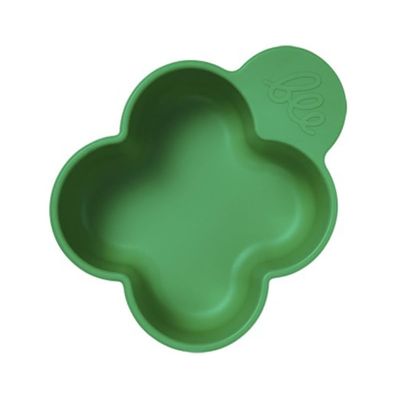 Beemymagic Cute Heat-Resistant Clover Silicone Food Bowl for Toddlers, Kids - Microwave, Oven & Dishwasher Safe - 6oz - Made in Korea, BPA Free